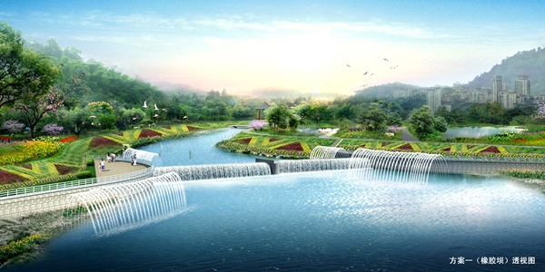 武寧縣沙田河景觀堰閘樞紐工程